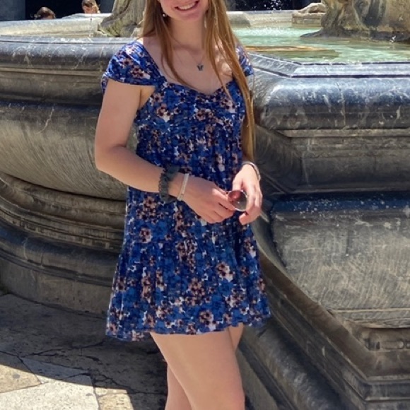 Free People Pattern Play Floral Mini Dress - Picture 2 of 12